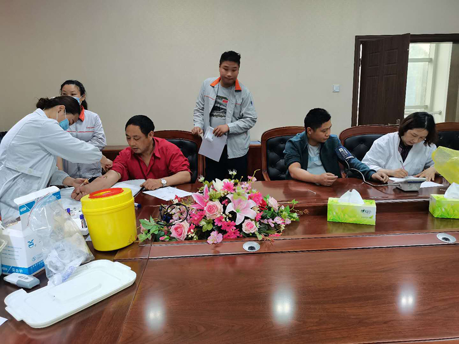 關愛職工健康——公司組織職工進行2020年度職業健康體檢
